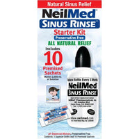 Neilmed Sinus Rinse Kit 240mL Bottle and 10 Premixed Sachets