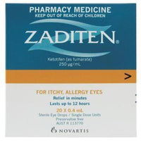 ZADITEN SDU Eye Drops 0.4ml 20pk