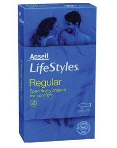 Ansell Lifestyles Condoms REGULAR 12