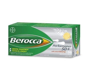 Berocca Performance 50+ Effervescent Tablets 30