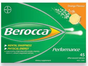 Berocca Performance Effervescent Tablets 45 - Orange
