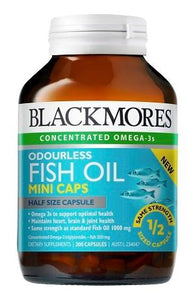 Blackmores Odourless Fish Oil 1000mg Mini Capsules 200