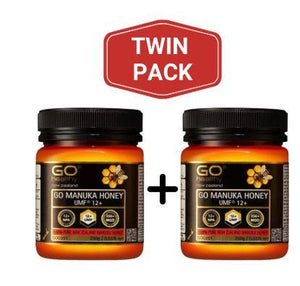 GO Healthy GO Manuka Honey UMF 12+ (MGO 350+ / NPA 12+) 250g ‚ Twin Pack