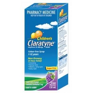 Claratyne Children's Hayfever & Allergy Relief Syrup Grape Flavour 120ml