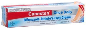 Canesten Once Daily Bifonazole ATHLETES FOOT Cream 20g