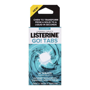LISTERINE® GO! TABS™ Clean Mint 16 Tablets