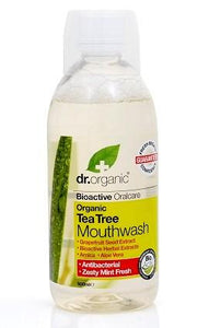 Dr.Organic Tea Tree Mouthwash 500ml - Mint Fresh