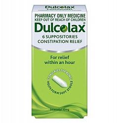 Dulcolax Suppositories 10mg - 6 Pack
