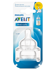 Philips Avent Anti-Colic Slow Flow 1 month + Teats 2 Pack