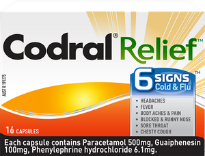 Codral Relief 6 Signs Capsules 16