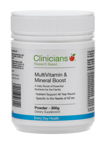 Clinicians MultiVitamin & Mineral Boost Powder 300gm