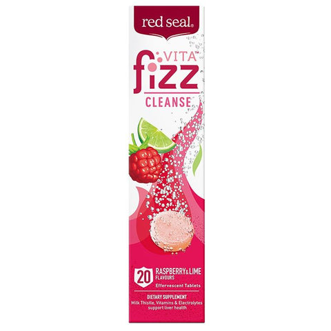 VitaFizz – SEAL Kiwi Cleanse RED Raspberry Pharmacy Lime & 20s