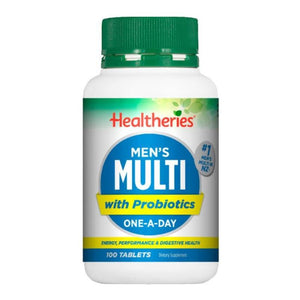 Healtheries Men's Multi with Probiotics One-A-Day Tablets 100