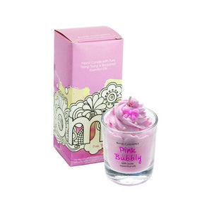 BOMB Piped Candle Pink Bubbly