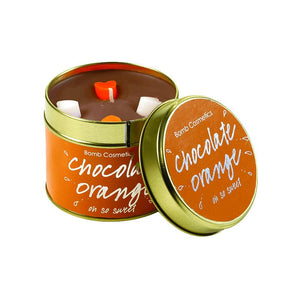 BOMB Tin Candle Chocolate Orange