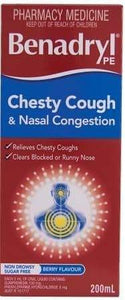 Benadryl PE Chesty Cough & Nasal Congestion Liquid 200ml