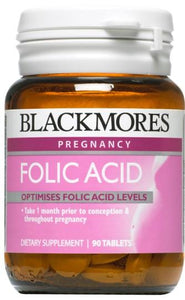 Blackmores Folic Acid 500mcg Tablets 90
