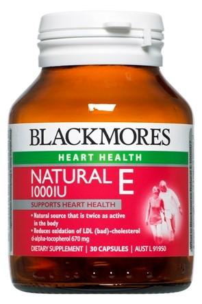 Blackmores Natural E 1000IU Capsules 30