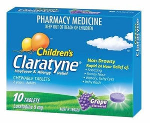 Claratyne Child 5mg Chewable Tablets 10 Grape