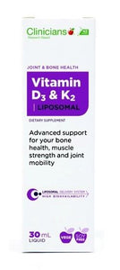 Clinicians Liposomal Vitamin D3 & K2 Liquids Drops 30ml