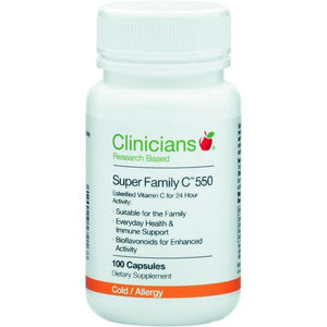 Clinicians Super Family C 550 Capsules 100