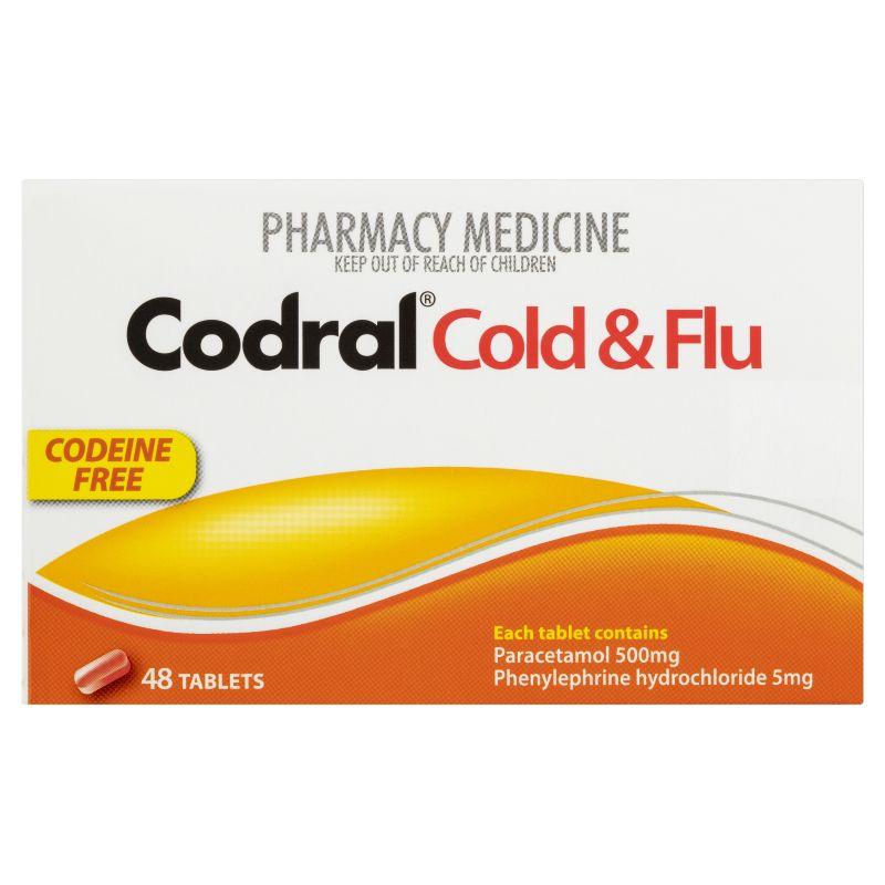 Codral Cold & Flu Codeine Free 48 Tablets – Kiwi Pharmacy