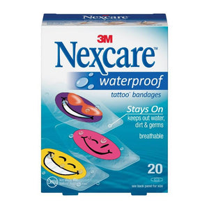 Nexcare Waterproof Tattoo Cool Bandages 20's