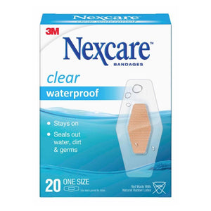 Nexcare Waterproof Clear Bandages 20's