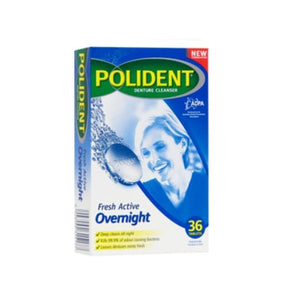 Polident Overnight Cleanser 36 Tablets