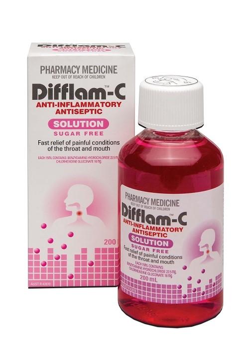 Difflam C Anti-inflammatory Antiseptic Solution 200ml – Kiwi Pharmacy