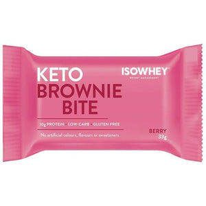 IsoWhey Keto Brownie Bite Berry 33g