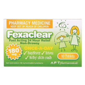 Fexaclear 180mg Tablets 10