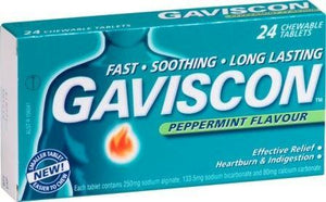 Gaviscon 24 Tablets Peppermint