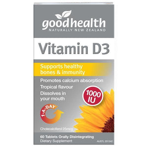 Good Health Vitamin D3 1000IU 60 Tablets