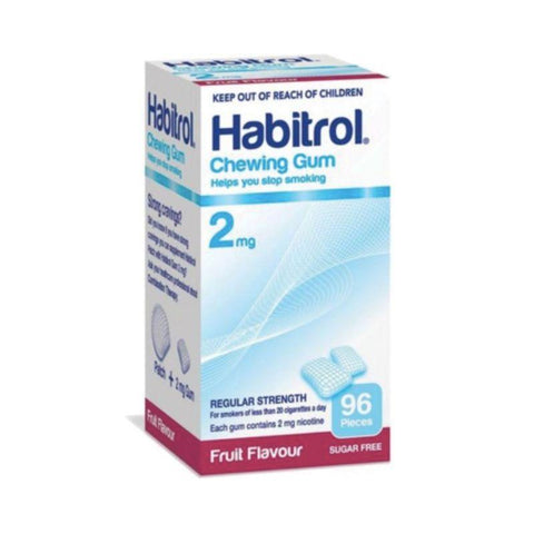 Habitrol Chewing Gum Fruit 2mg 96 Pieces