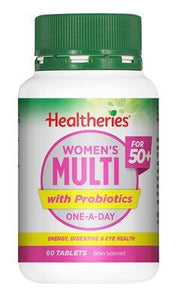 Healtheries 50+ Women's Multi with Probiotics One-A-Day 60 Tablets