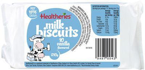 Healtheries Milk Biscuits 210g Vanilla