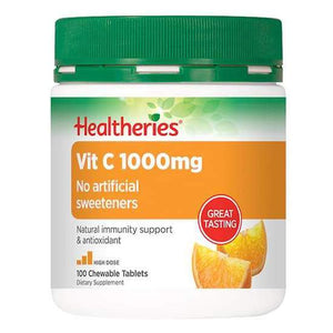 Healtheries Vit C 1000mg Chewable 100 Tablets