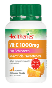 Healtheries Vit C 1000mg Plus Echinacea Chewable 35 Tablets