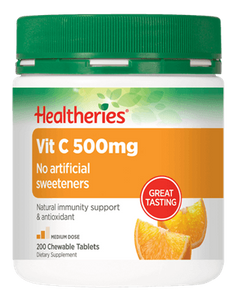 Healtheries Vit C 500mg Chewable 200 Tablets