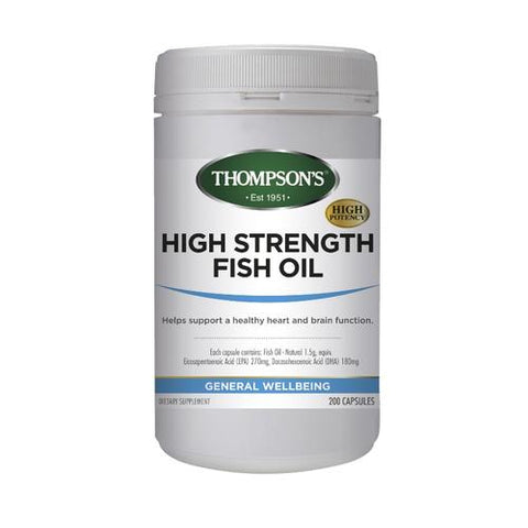 Thompson's High Strength Fish Oil 1500mg Capsules 200