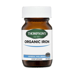 Thompson's Organic Iron 24mg Tablets 30