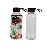 Parrs Drink Bottle W/Sleeve Bird Flower Beige 600ml