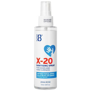 8+ Minute X-20 Sanitising Spray 120ml
