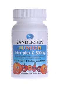 SANDERSON Junior Ester-plex C 300mg 110 Chewable Tablets
