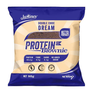 Justine's Protein Brownie Double Choc 80g