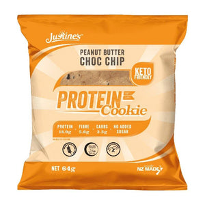 Justine's Protein Cookie Peanut Butter Chocolate Chip 64g