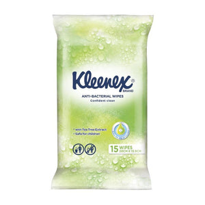 Kleenex Anti-Bacterial Wipes, 15 Wipes
