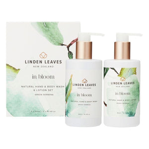 Linden Leaves Green Verbena Hand & Body Wash & Lotion Boxed Set 2 x 300ml