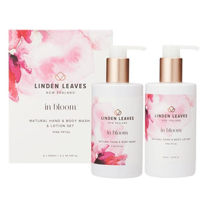 Linden Leaves Pink Petal Hand & Body Wash & Lotion Boxed Set 2 x 300ml